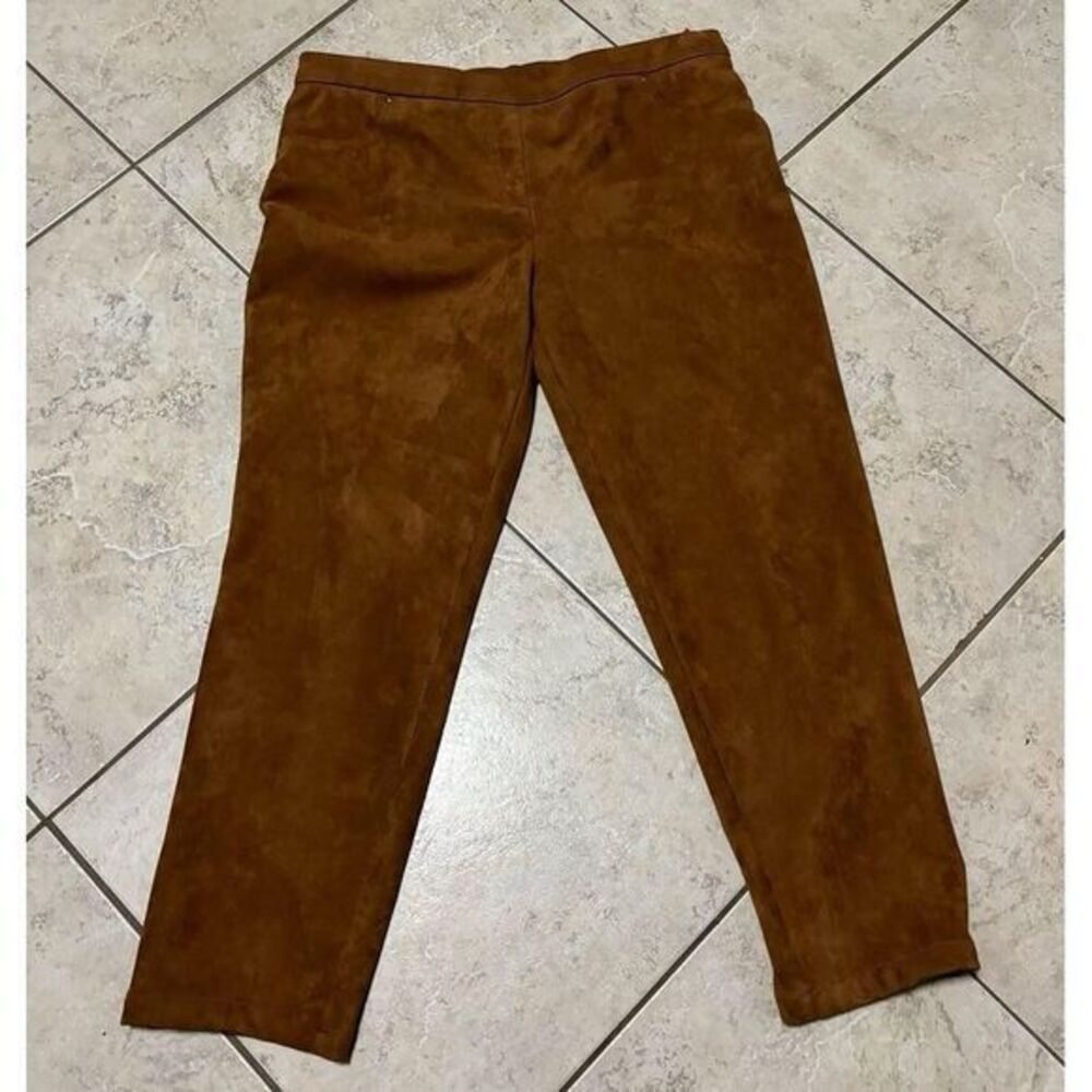 Suede type Ruby Rd pull on pant size 14